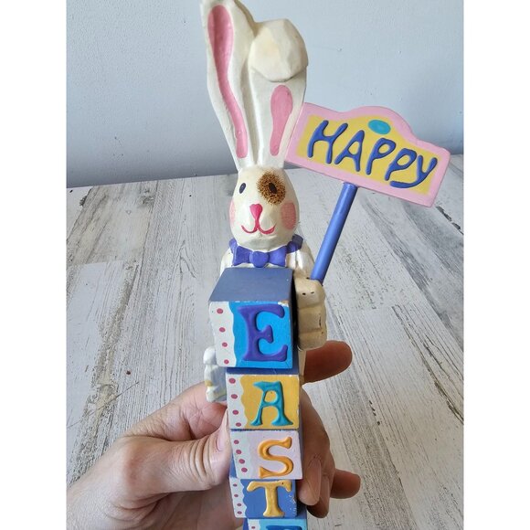 vintage Midwest Cannon Easter Bunny rabbit decor totem pencil skinny - Picture 5 of 9